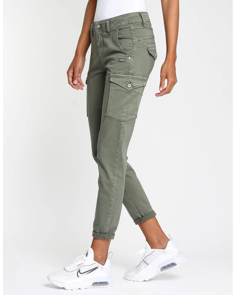 Gang 94Amelie Cargo cropped - relaxed fit Hose Thyme