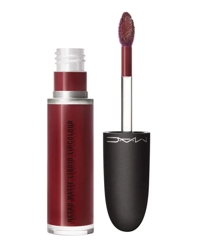 MAC Jeans Lippen Retro Matte Liquid Lipcolour Metallic Carnivorous (4.206,60€/1l Carnivorous