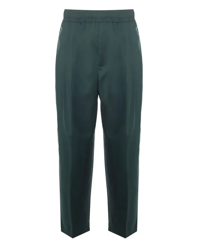 Giuliano Galiano Bundfaltenhose mit elastischem Bund - Grün Grün