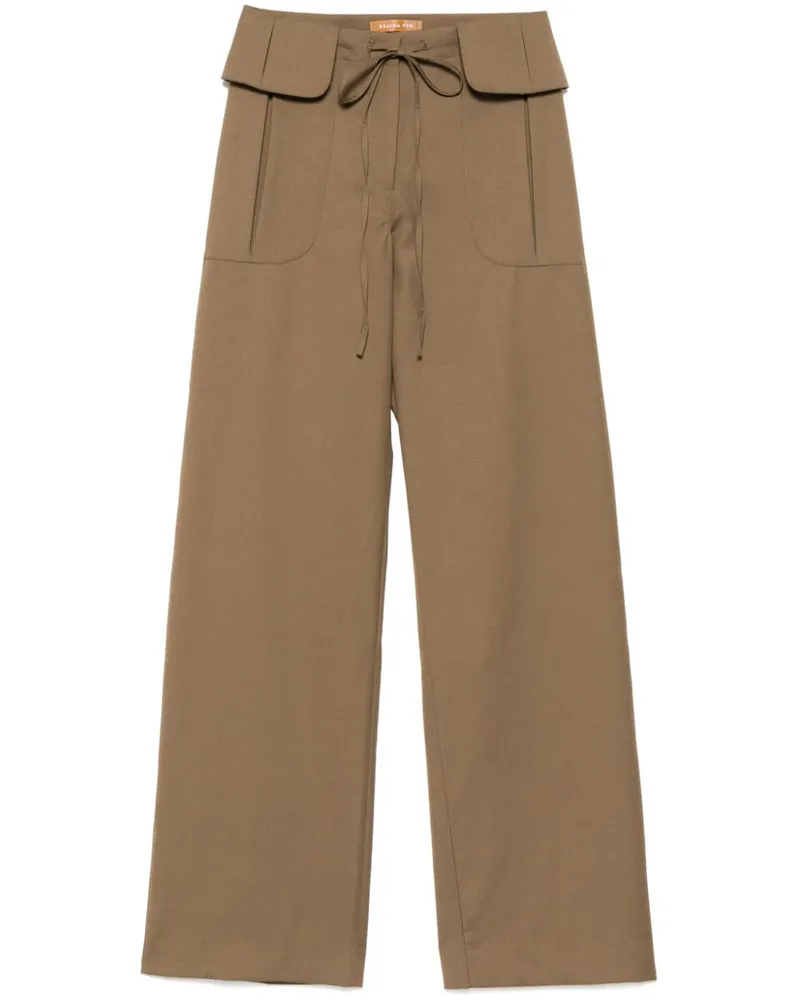 REJINA PYO Sonia straight trousers - Nude Nude