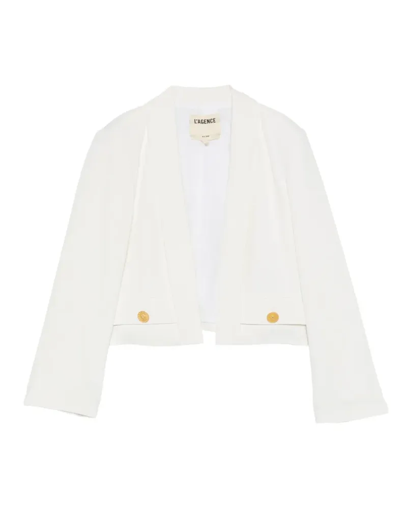 L'Agence Jacke mit Knopfdetail - Weiß Weiß