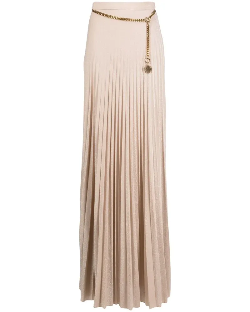 Elisabetta Franchi Rock mit Schlitz - Gold Gold