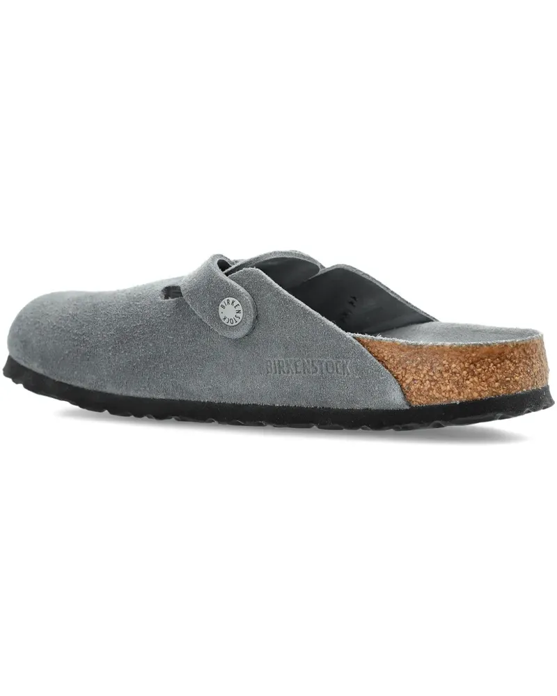 Birkenstock Mules aus Wildleder - Grau Grau