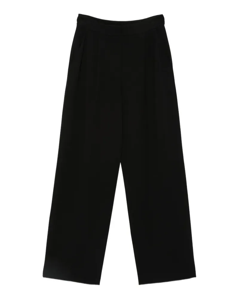 Emporio Armani Plissierte Palazzohose - Schwarz Schwarz
