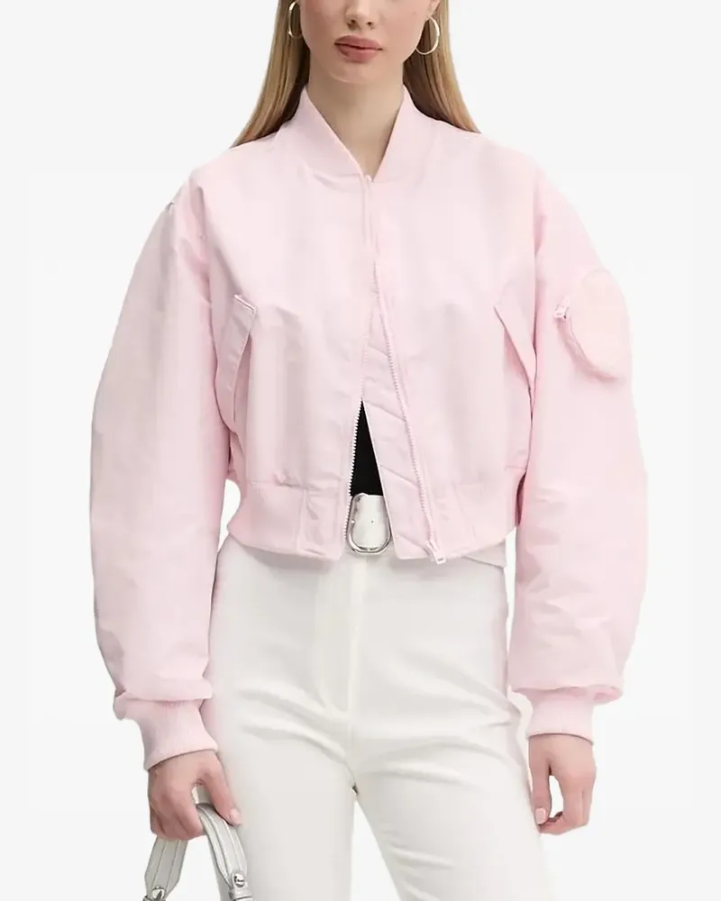 HUGO BOSS Bomberjacke mit Smiley-Tasche - Rosa Rosa