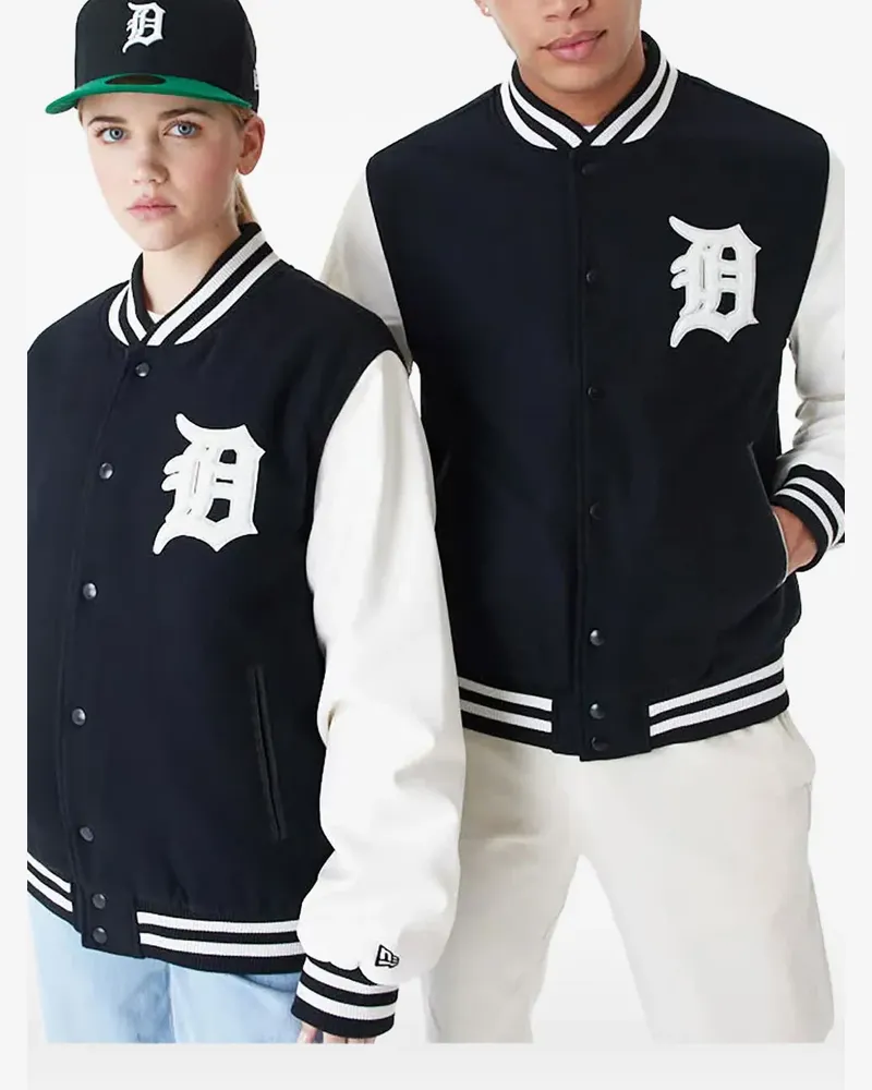 New Era MLB World Series Collegejacke - Schwarz Schwarz