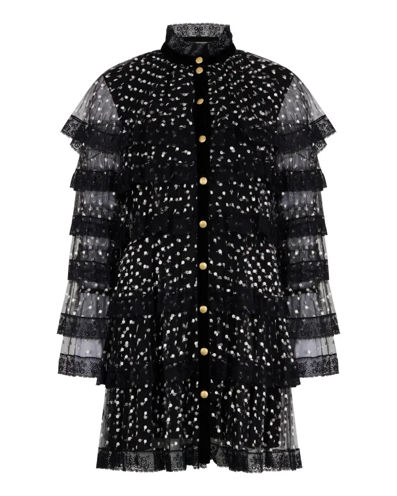 Philosophy Di Lorenzo Serafini polka dot sheer dress - Schwarz Schwarz