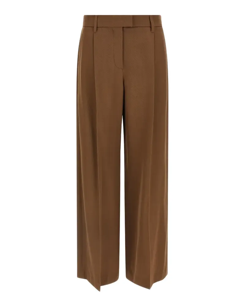 Brunello Cucinelli Monile wide-leg trousers - Braun Braun