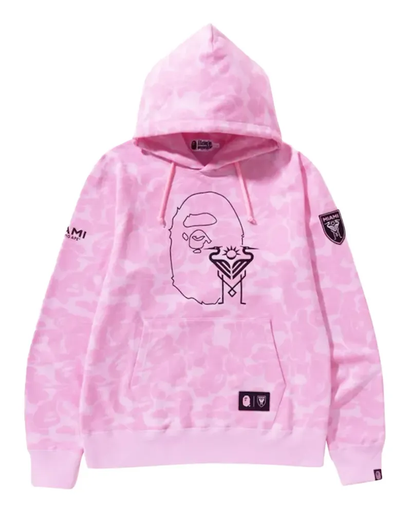 BAPE x BAPE Inter Miami CF Hoodie mit Camouflage - Rosa Rosa
