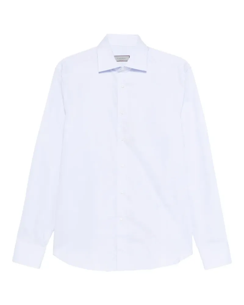 Canali Klassisches Hemd - Blau Blau