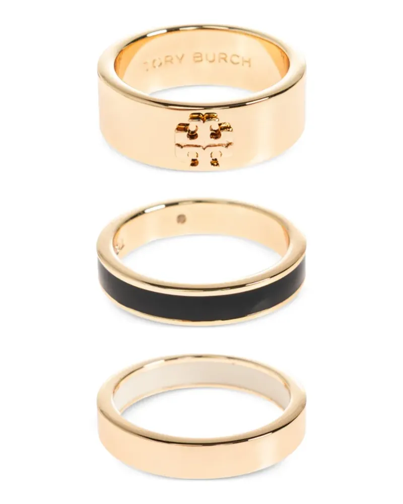 Tory Burch Icon Ring-Set (3er-Set) - Gold Gold