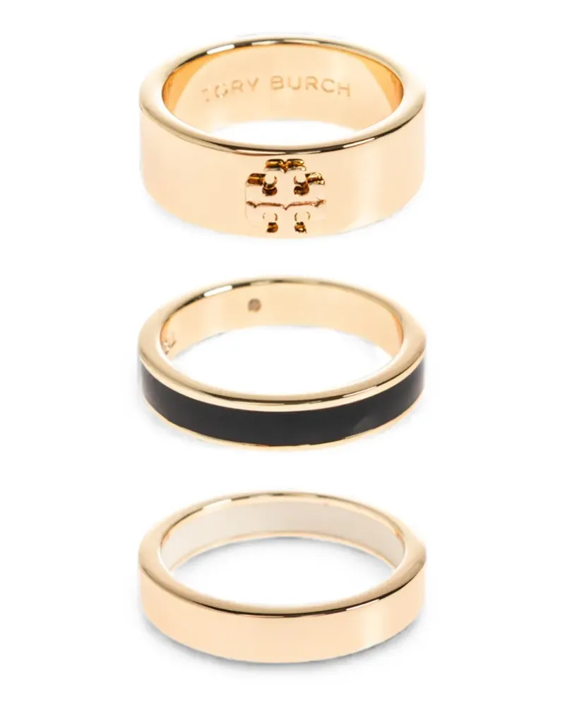 Tory Burch Icon ring set (set of three) - Gold Gold