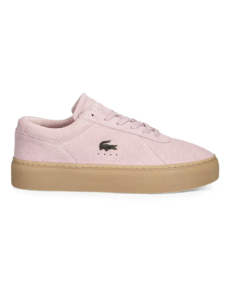 Lacoste logo-plaque platform sneakers - Rosa Rosa