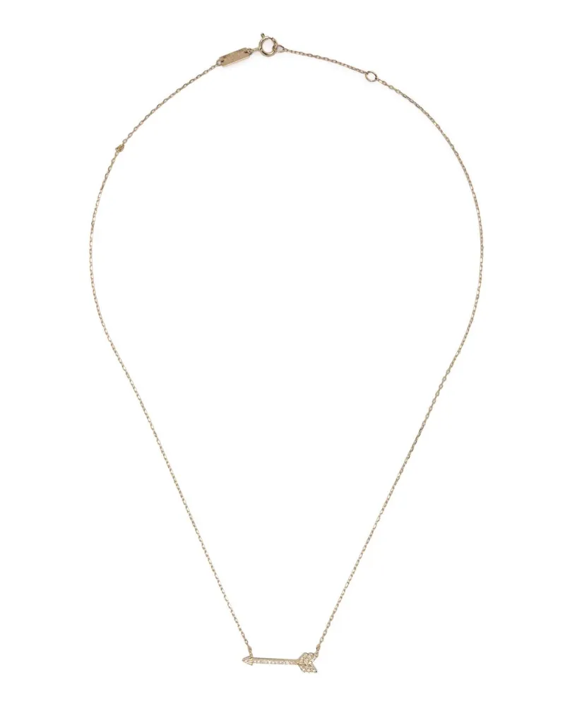 Adina Reyter 14kt Goldhalskette mit Pfeilanhänger