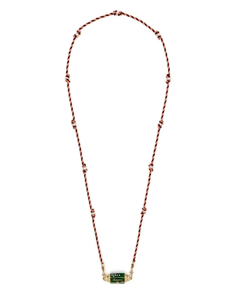 Marie Lichtenberg 18kt Gelbgoldhalskette mit Diamanten Gold