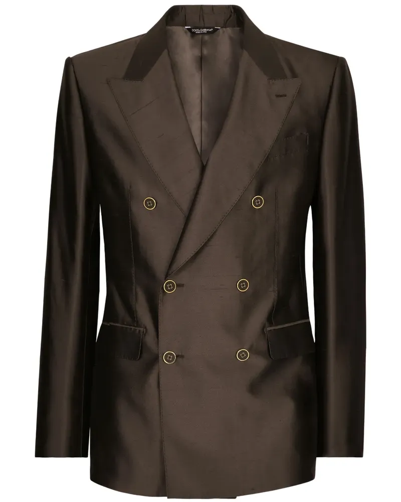 Dolce & Gabbana Doppelreihiger Anzug - Braun Braun