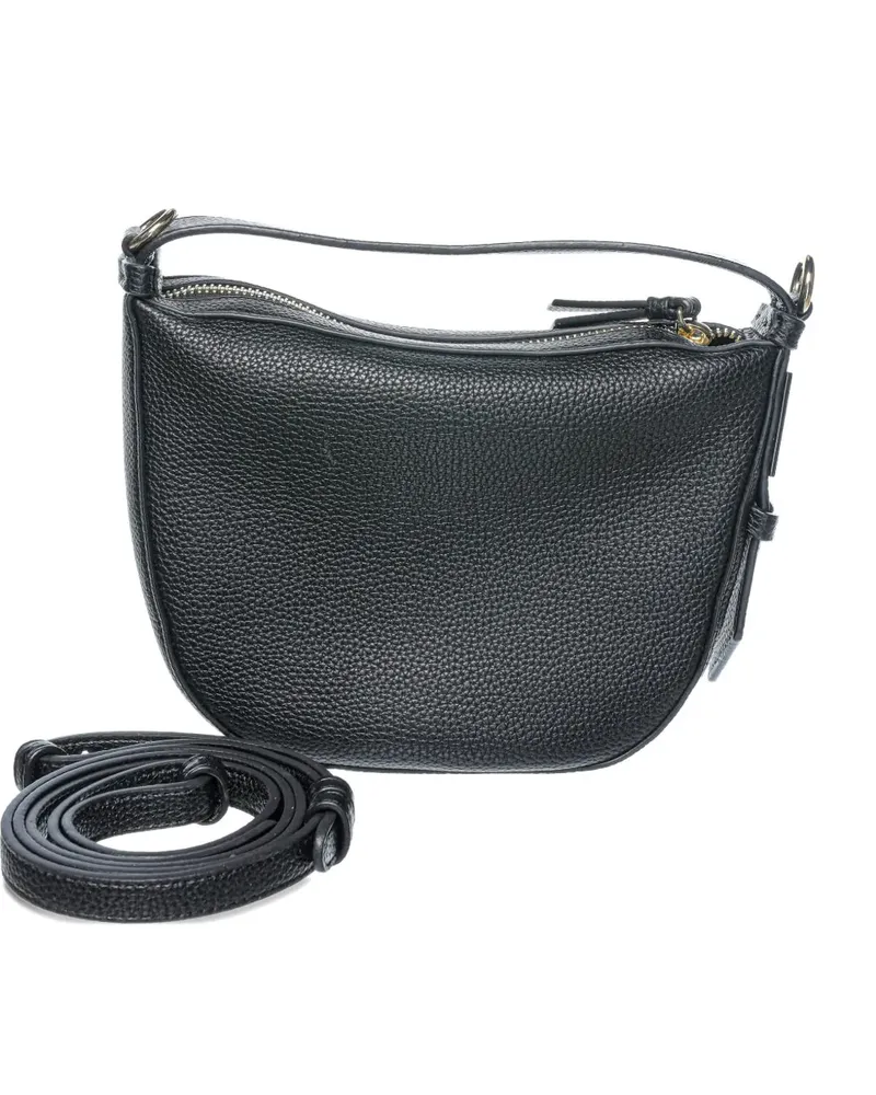Armani Exchange pebbled-texture curved tote bag - Schwarz Schwarz