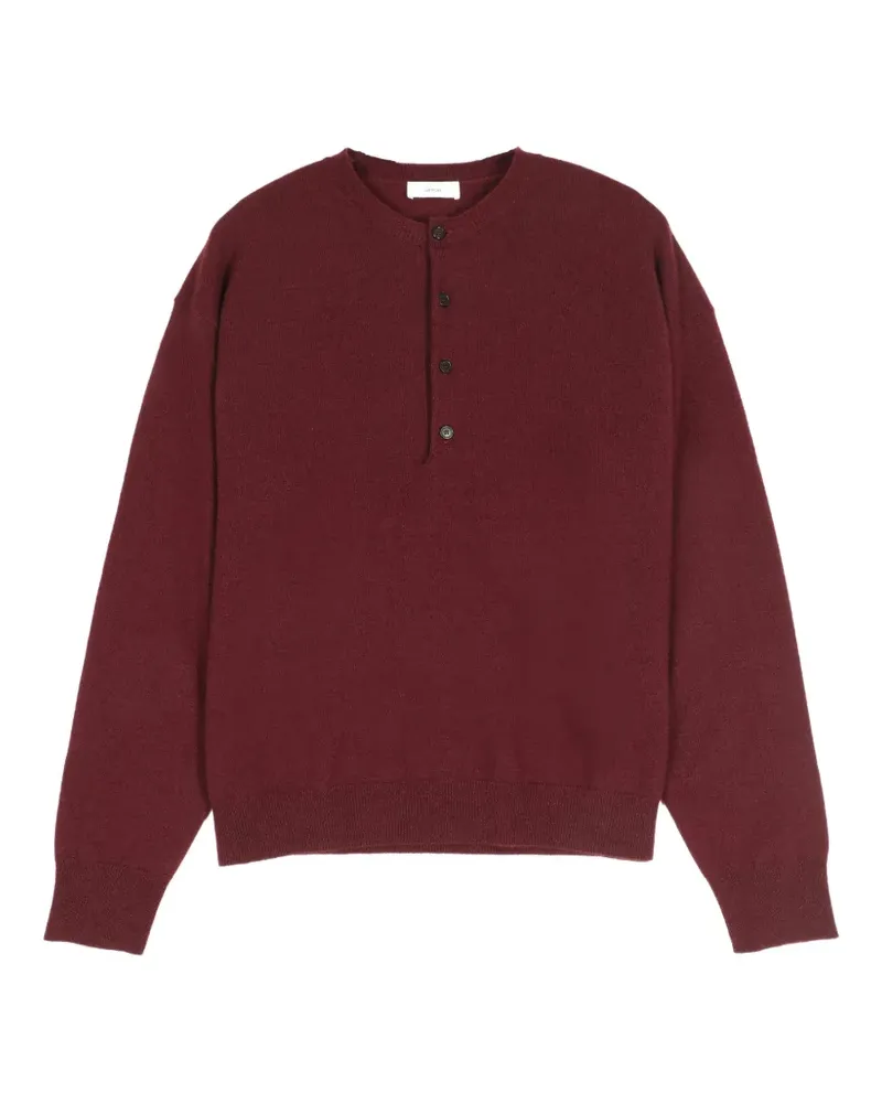 Mauro Grifoni henley-neck sweater - Rot Rot