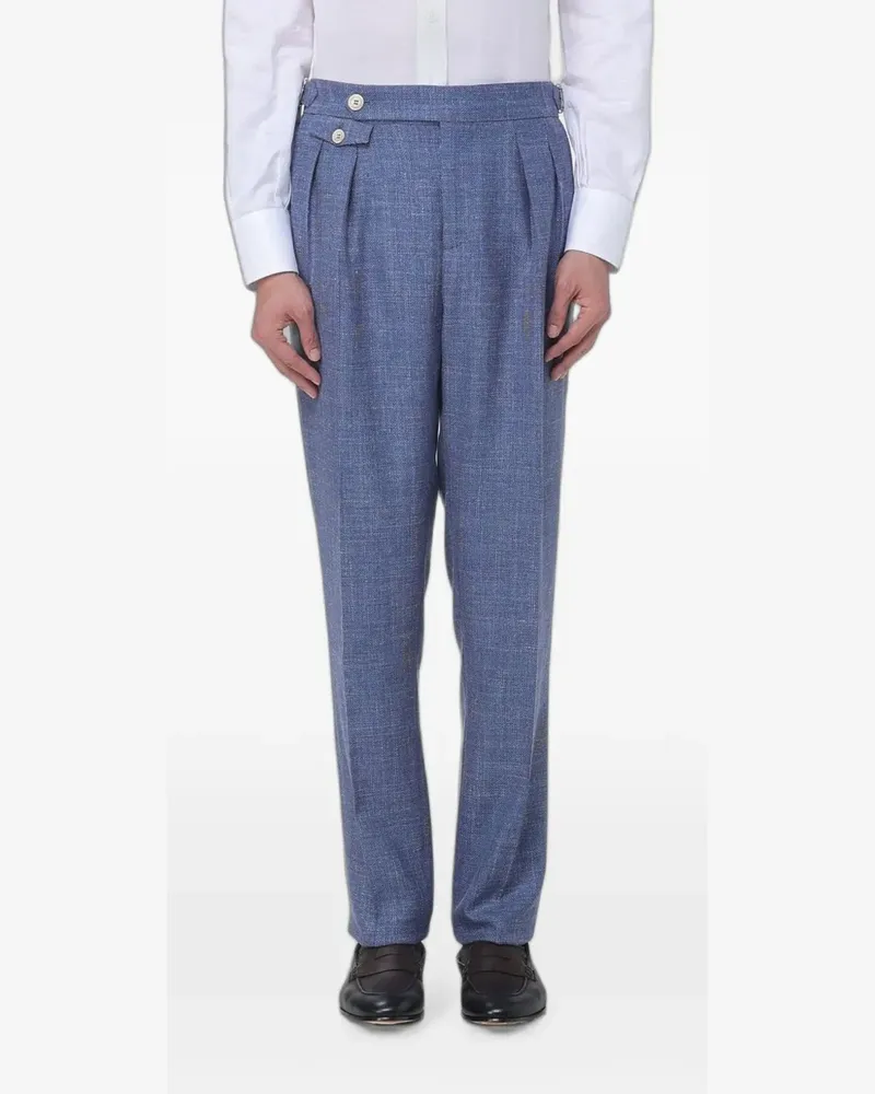 Brunello Cucinelli pleated tailored trousers - Blau Blau