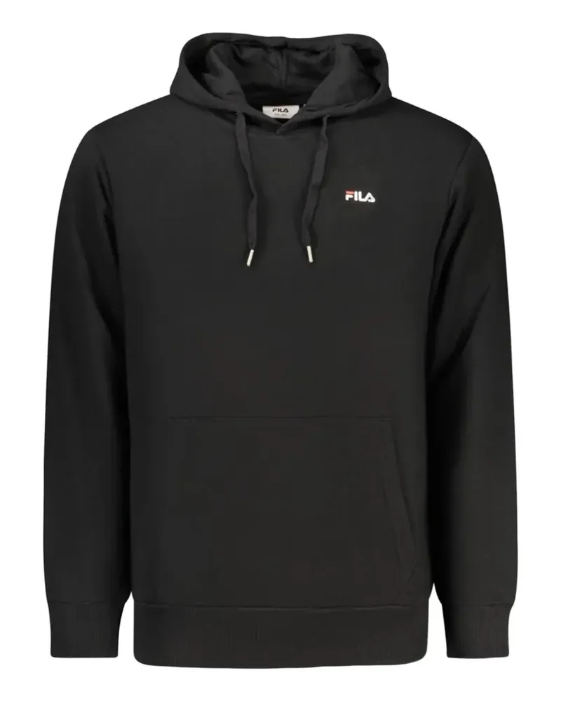 Fila logo-patch hoodie - Schwarz Schwarz