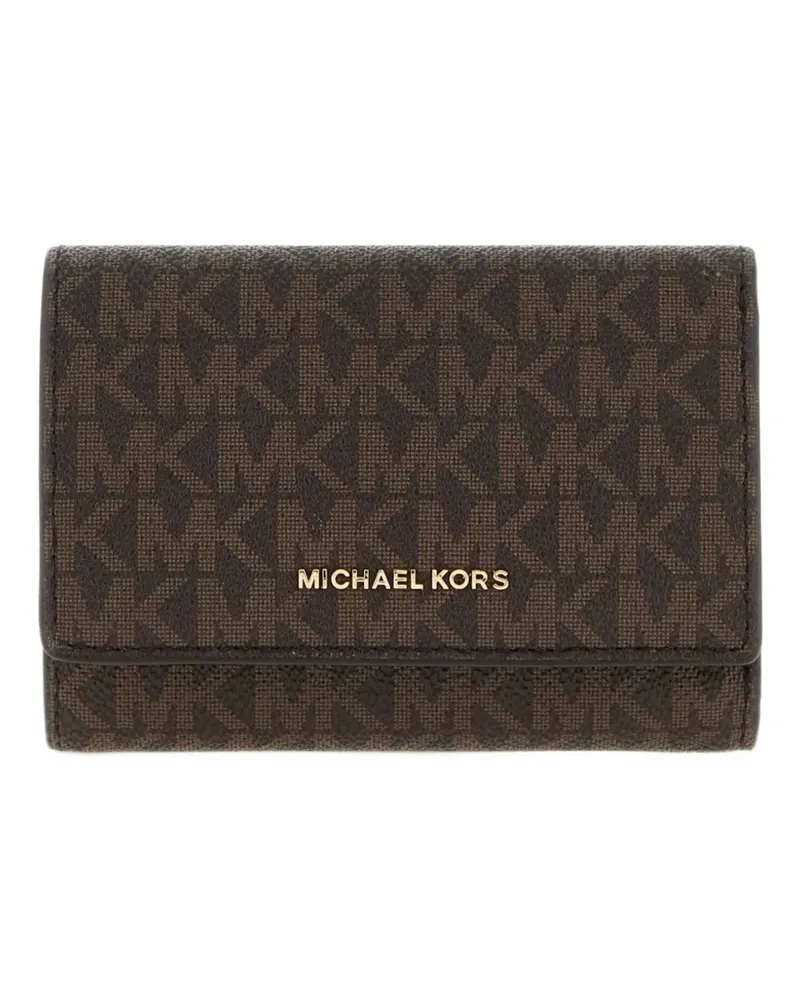 Michael Kors Bryant medium signature-logo wallet - Braun Braun