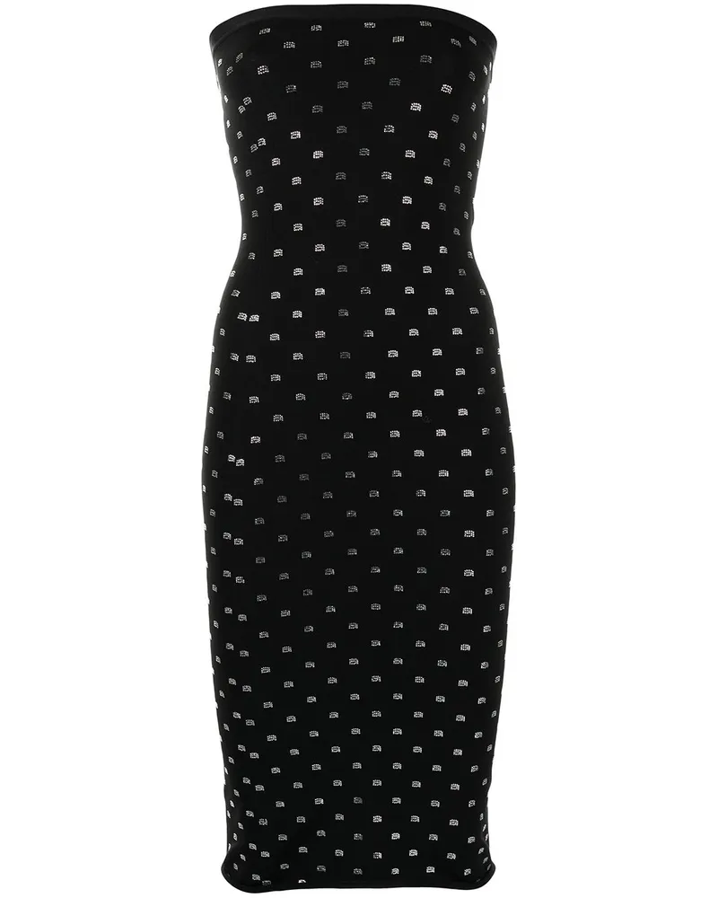 Alexander Wang Kleid mit Kristallen - Schwarz Schwarz