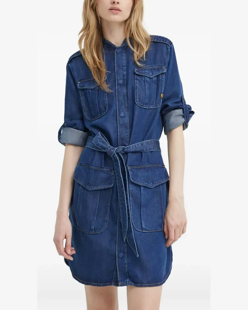 G-STAR RAW belted pocket mini dress - Blau Blau