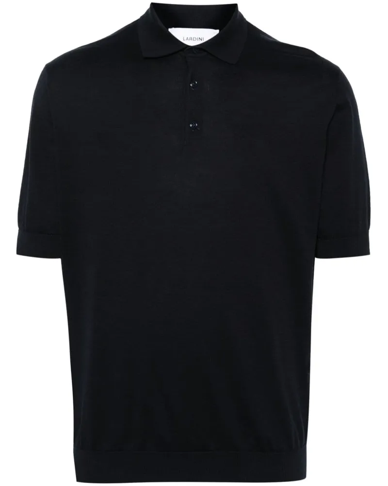 LARDINI Poloshirt mit Logo-Stickerei Blau