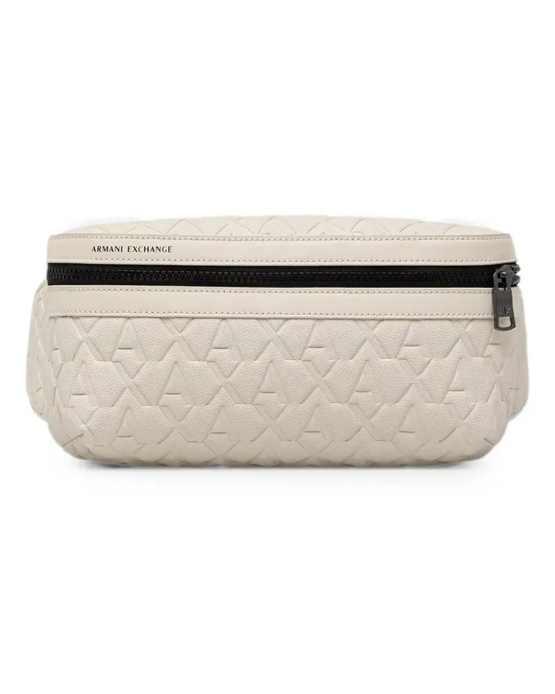 Armani Exchange logo-embossed belt bag - Nude Nude