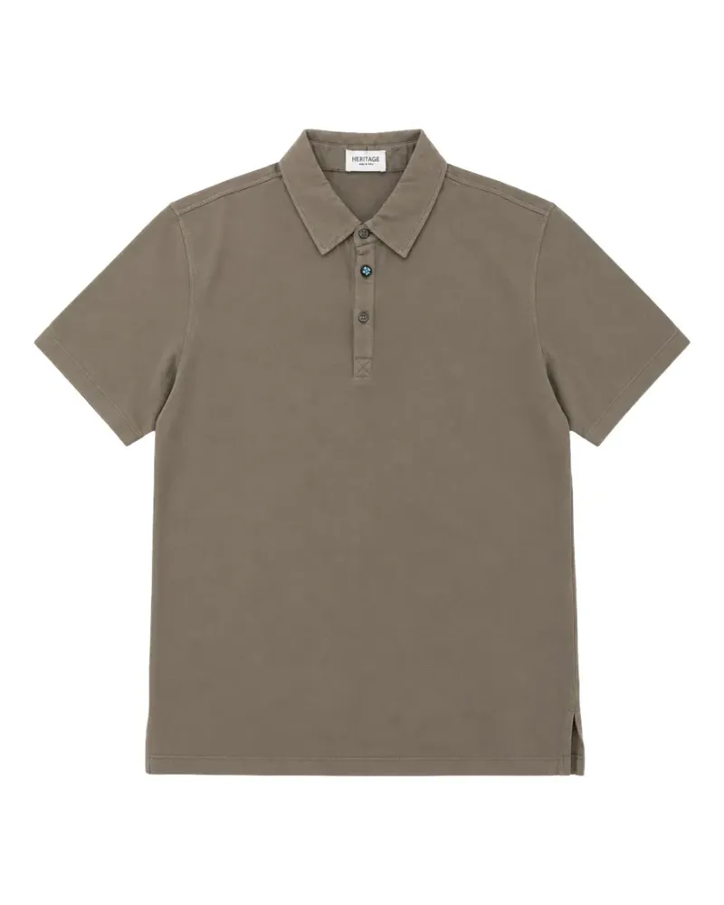 Heritage short-sleeve polo shirt - Grau Grau