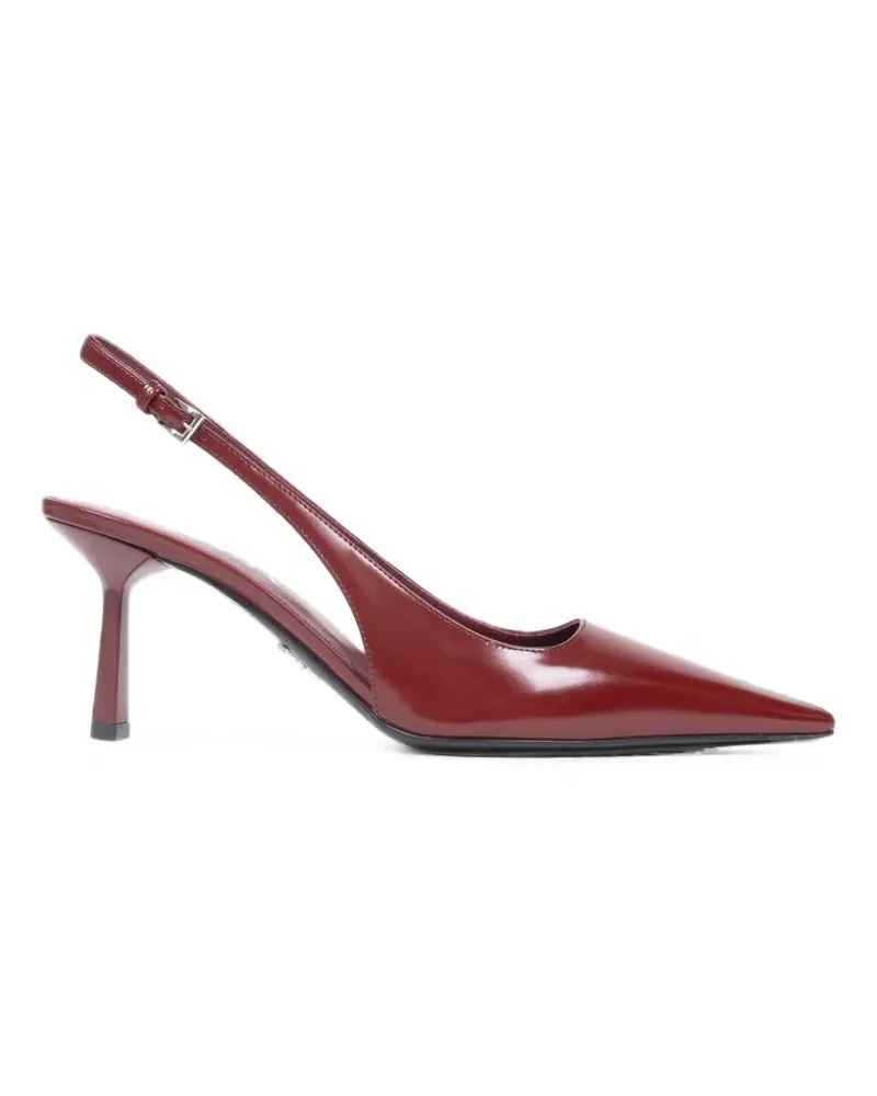 Prada pointed-toe slingback pumps - Rot Rot