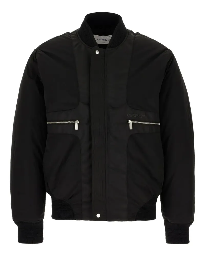 OFF-WHITE Bomberjacke mit Reißverschluss - Schwarz Schwarz