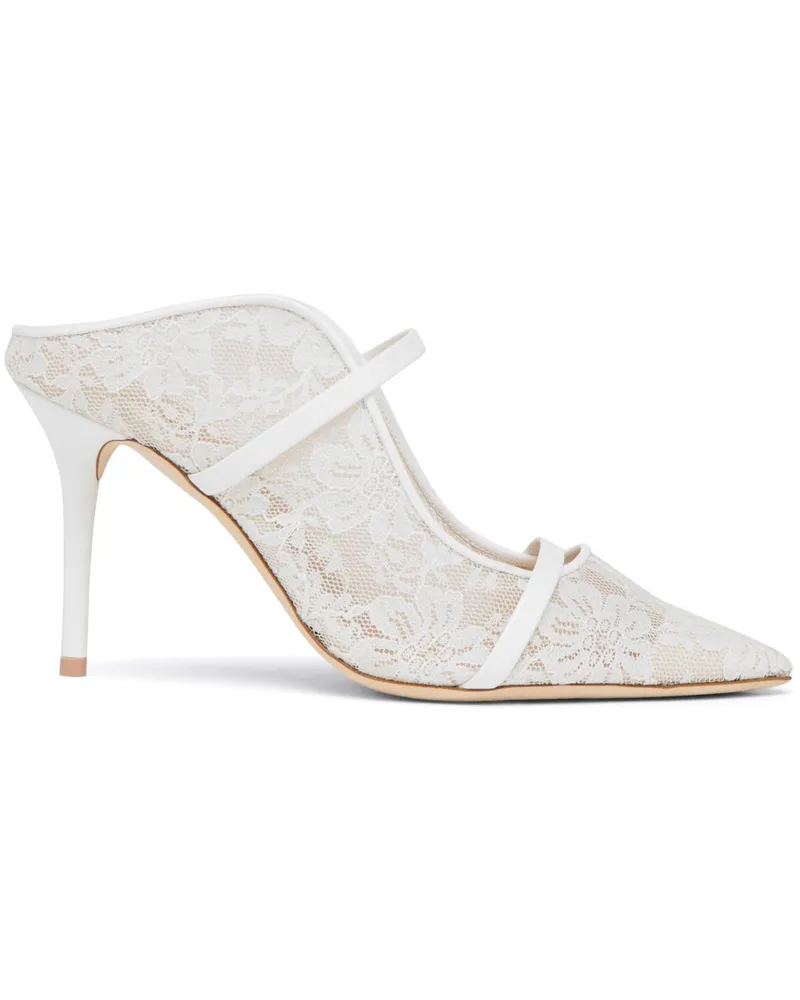 Malone Souliers Maureen Mules 85mm - Weiß Weiß