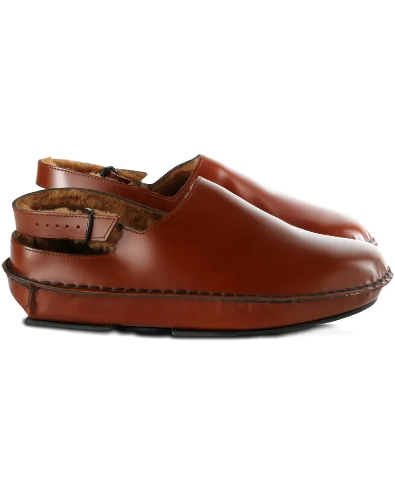 HEREU leather ballet flats - Braun Braun