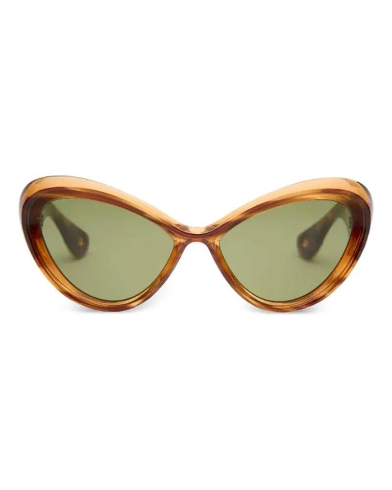 Jean Paul Gaultier Paris Cat-Eye-Sonnenbrille - Braun Braun