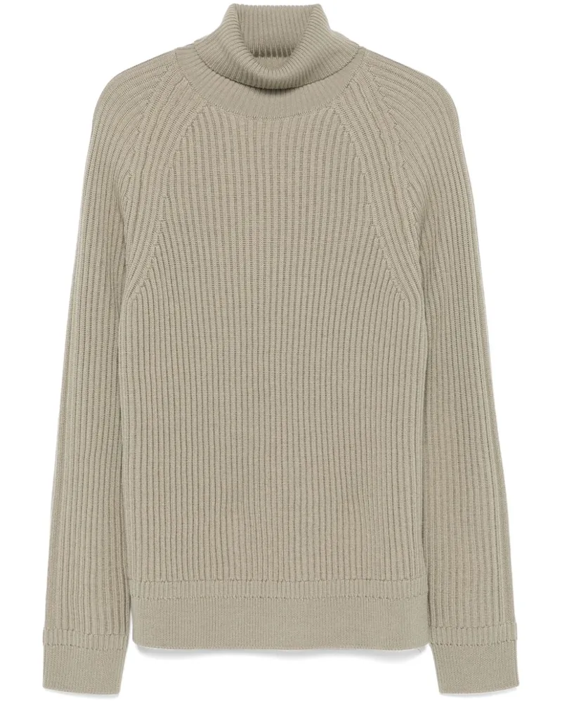 Zanone Gerippter Pullover - Grün Grün