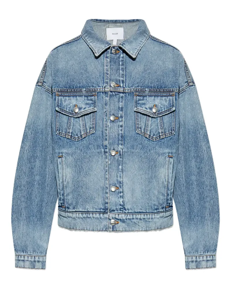 RHUDE Klassische Jeansjacke - Blau Blau