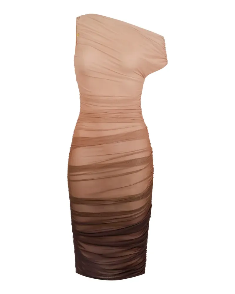 Elisabetta Franchi one-shoulder dress - Nude Nude