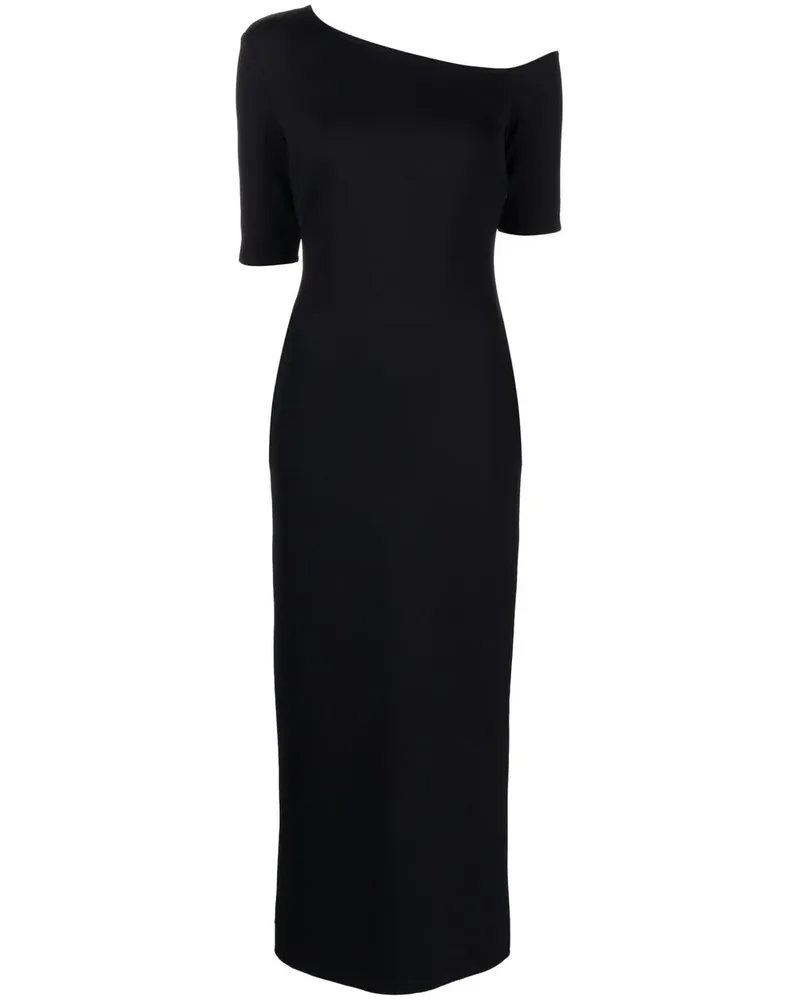 Rosetta Getty Schulterfreies Midikleid - Schwarz Schwarz