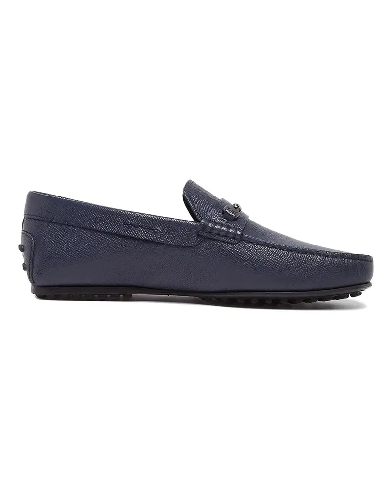 TOD'S logo buckle loafers - Blau Blau