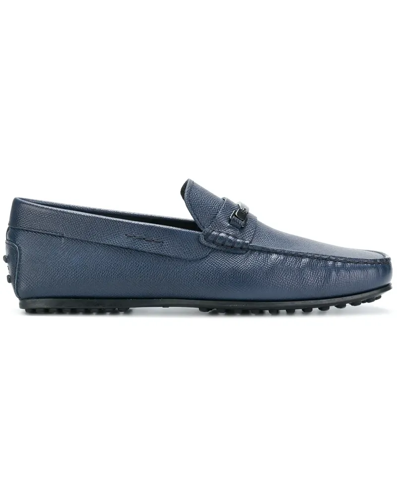 TOD'S logo buckle loafers - Blau Blau