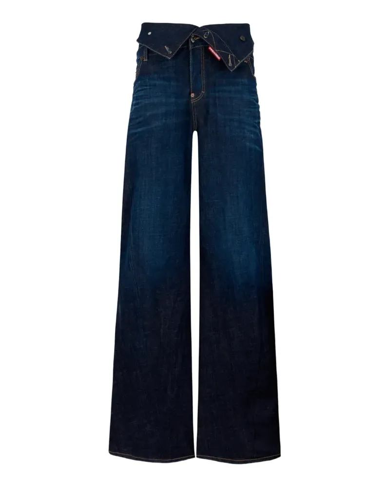 Dsquared2 Dunkle Urban Loose Twist Jeans - Blau Blau