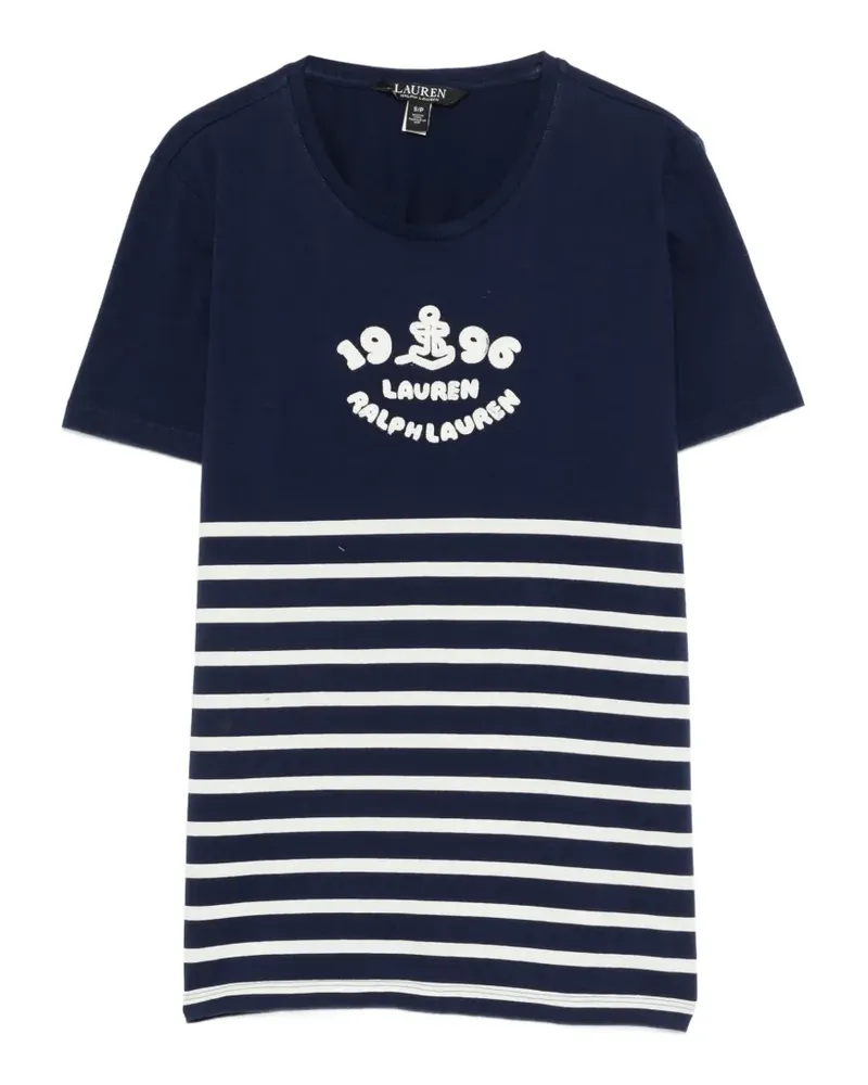 Ralph Lauren Gestreiftes T-Shirt - Blau Blau