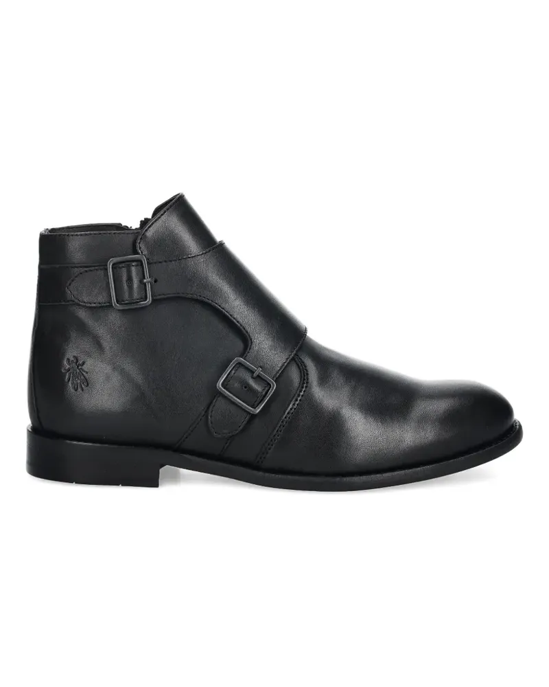 Fly London buckle-detail side-zip boots - Schwarz Schwarz