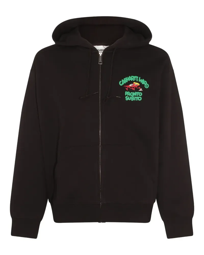 Carhartt WIP Kapuzenjacke mit Logo-Print - Schwarz Schwarz