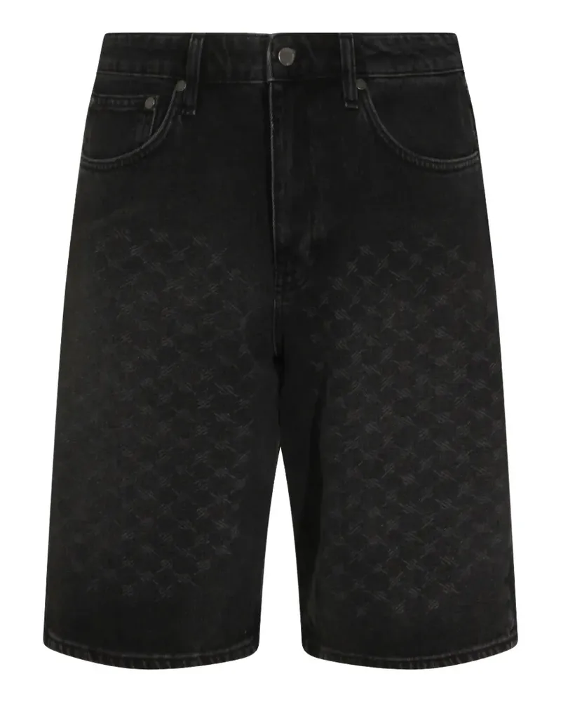 Daily Paper logo-monogram denim shorts - Grau Grau