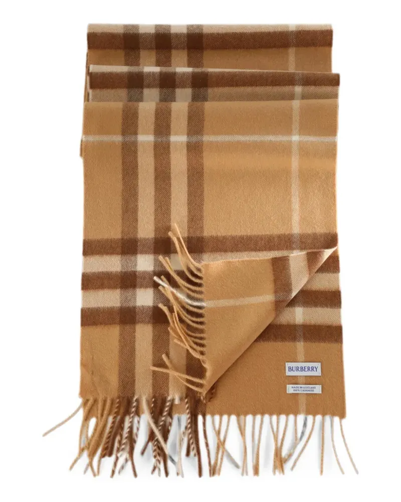 Burberry Check fringed scarf - Braun Braun