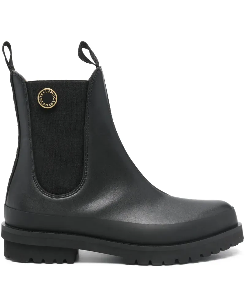Stella McCartney Chelsea-Boots mit Lasche - Schwarz Schwarz