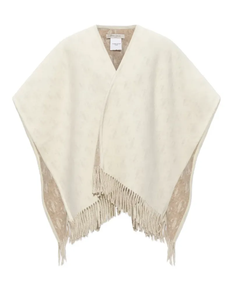 Jimmy Choo Poncho mit Monogramm - Nude Nude