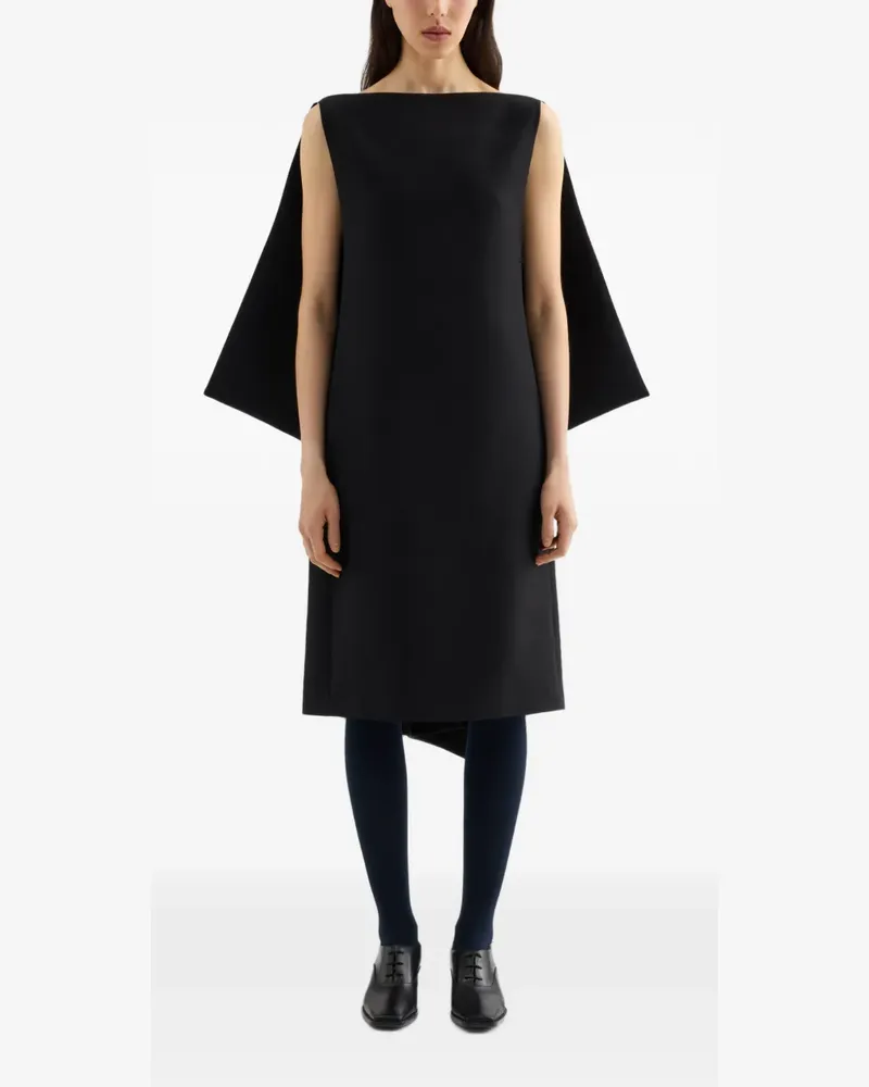 Jil Sander open-back A-line dress - Schwarz Schwarz